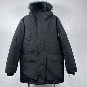 Sean John Men's Black Utility Parka Coat Size S